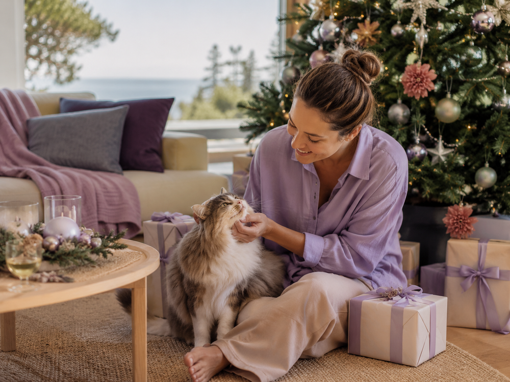 A meaningful everyday moment with a cat